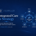 Integrated Care Is Strategy — executive operating model linking people, pathways, population health, performance and governance.